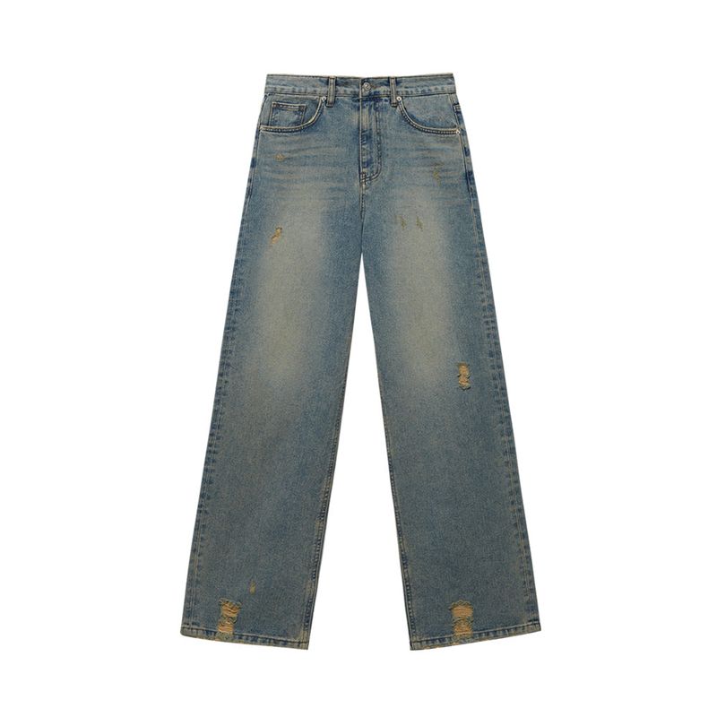INSTANTFUNK（インスタントファンク）の「Fade-wash denim wide-leg jeans（Pants）」