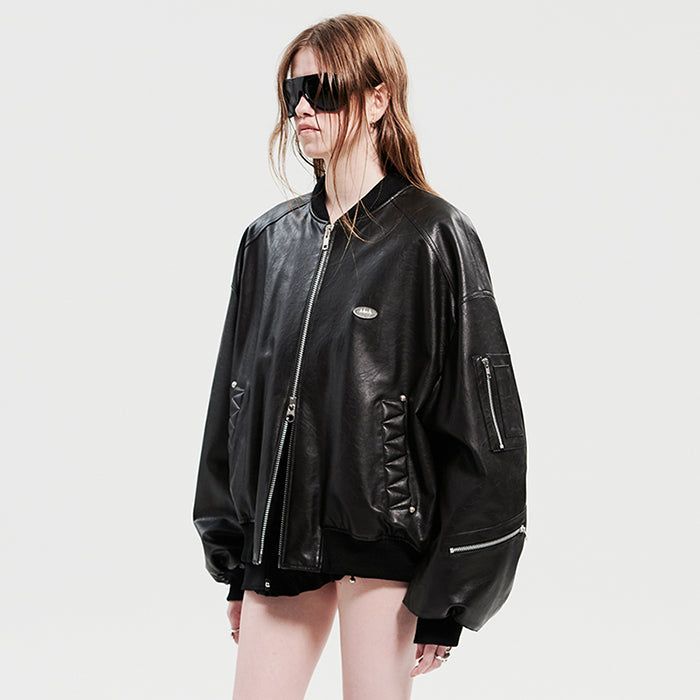 HOLY NUMBER 7（ホーリーナンバーセブン）の「OVERSIZED MA-1 JACKET_BLACK（Jackets/Outerwear）」