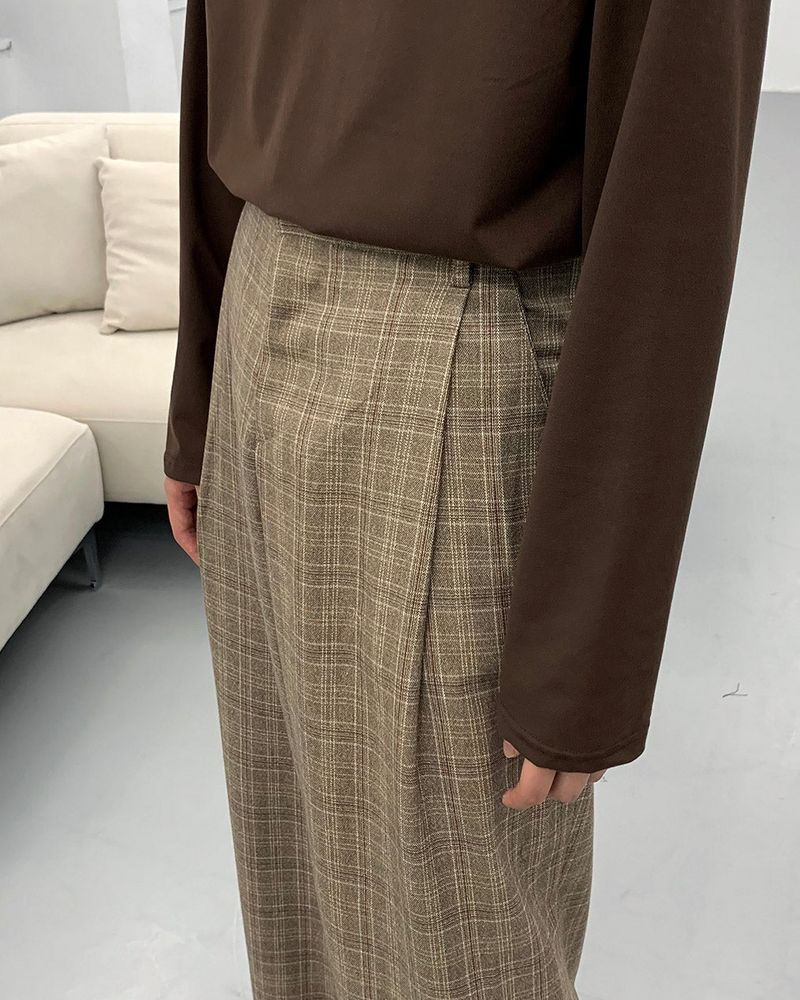 Midas Check Wide Slacks (2 colors)