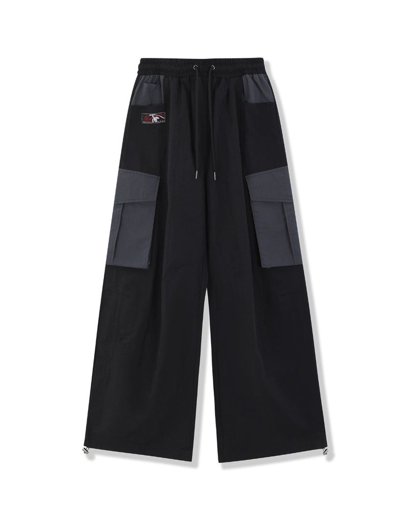 26SS★ Patch Nylon Curved Pants