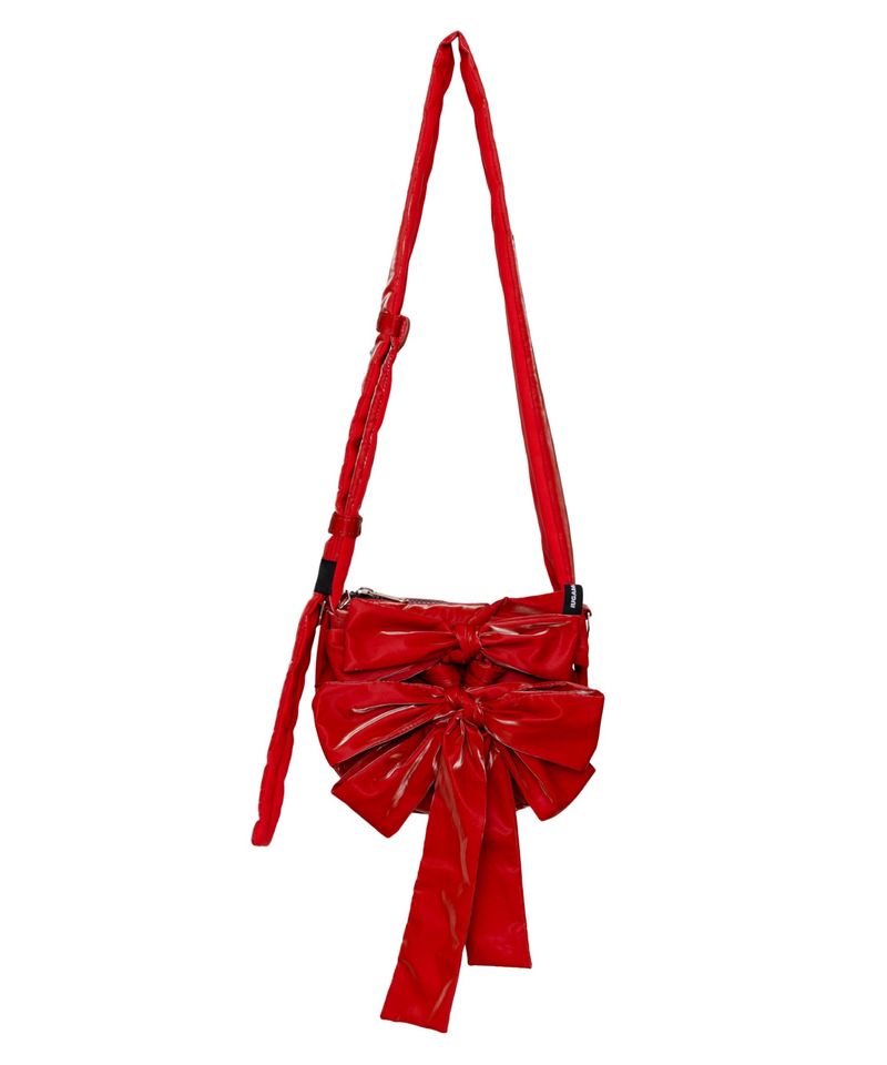 Knotted Micro Padding Bag (Glossy-Red)