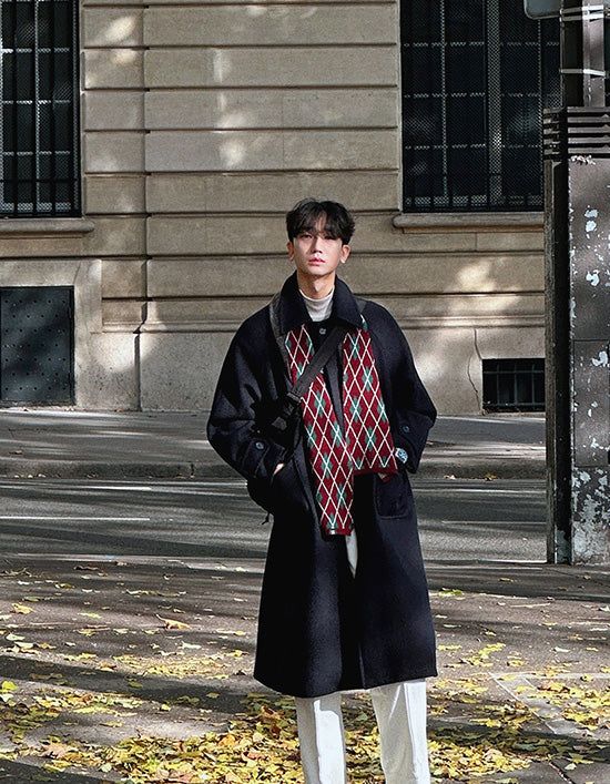ASCLO（エジュクロ）の「ASCLO Hidden Pocket Wool Coat (3color)（Jackets/Outerwear）」