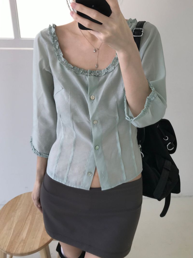 Miel frill blouse (3 colors)