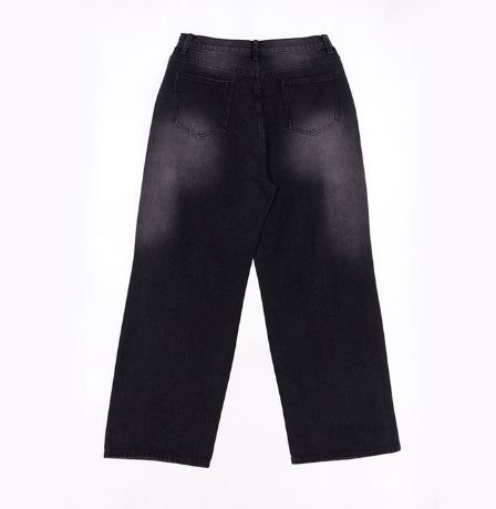 Pio Damaged Washed Denim Pants