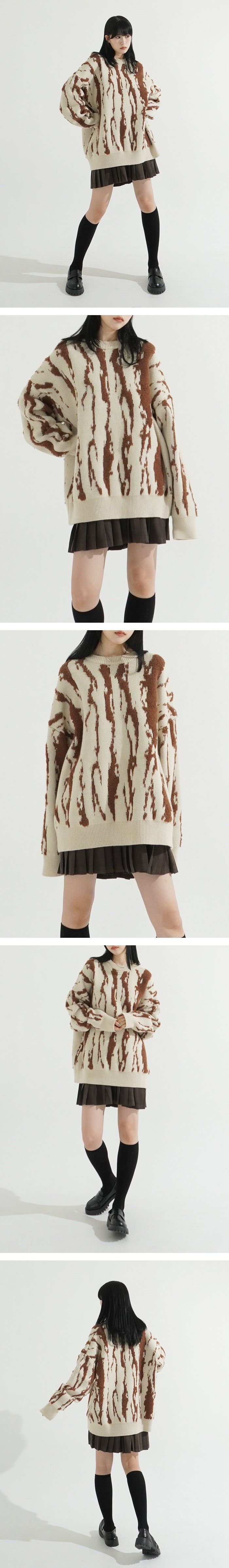 Noise Overfit Knit