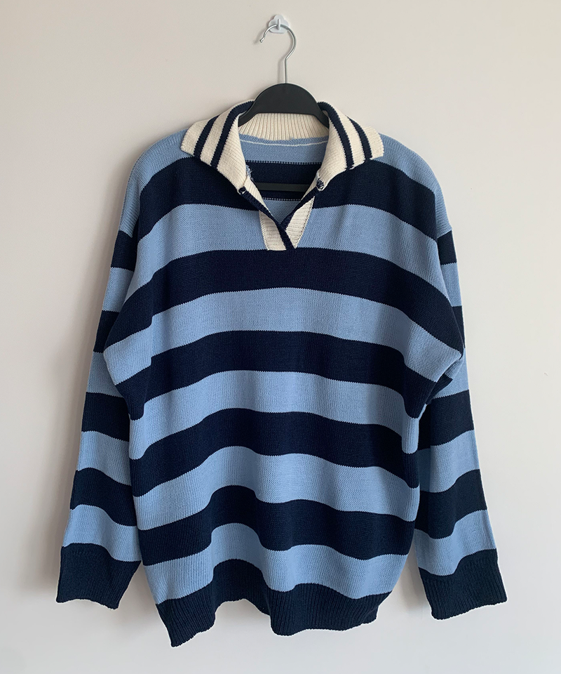 Bold Stripe Collar Knit