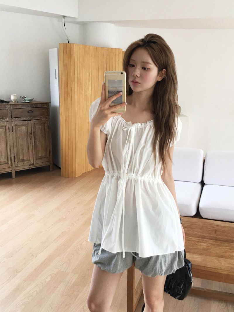 Bubble sweat shorts