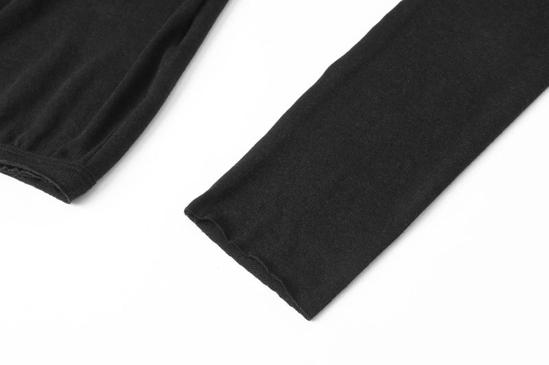 Basic open tee - black