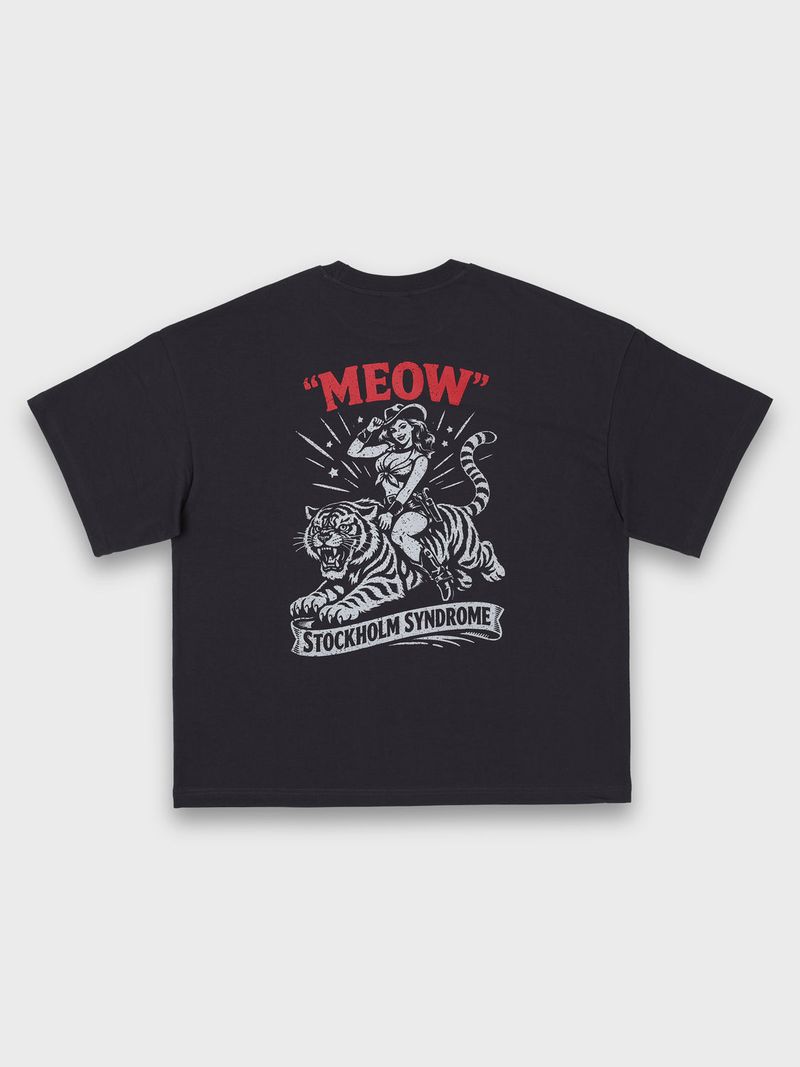 stockholm syndrome（ストックホルムシンドローム）の「タイガールTシャツ - チャコール（トップス）」