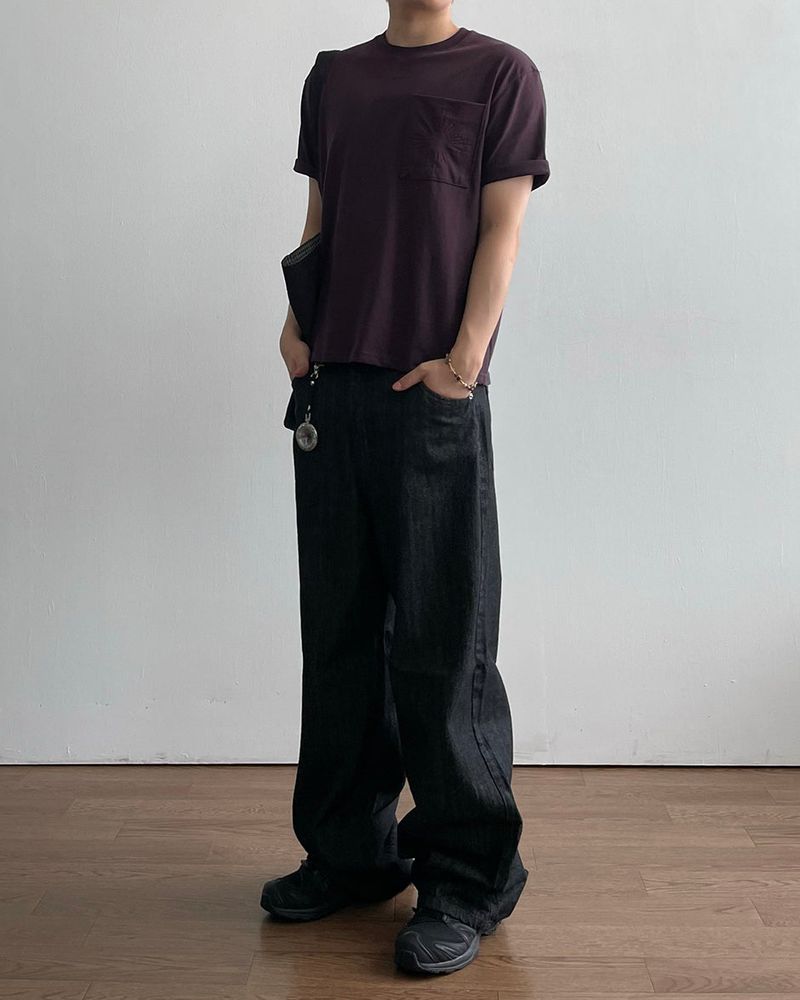 Spark Embroidered Pocket Shrot Sleeve T