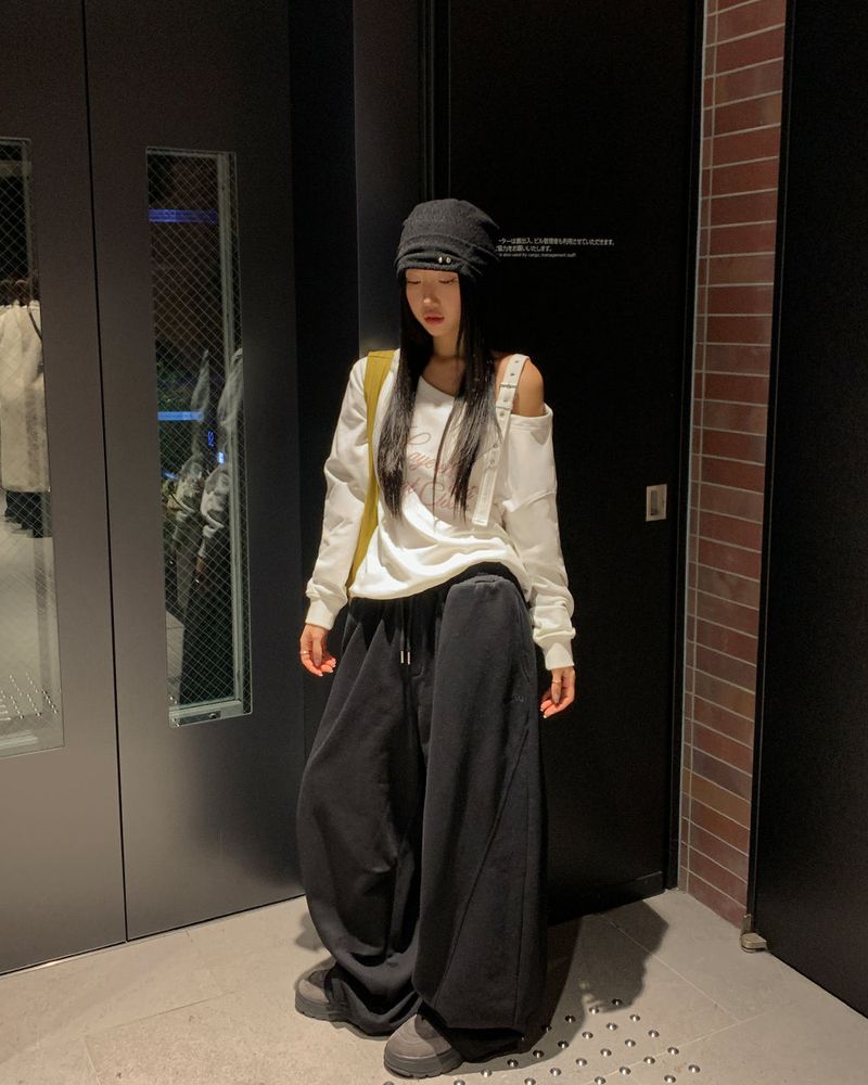 [ORIGINAL] Fib Pintuck Wide Training Two-Way Pants