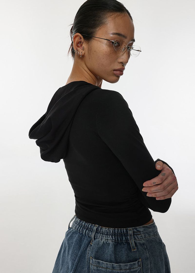 [MADE] Custom Shirring Wrap Hoodie