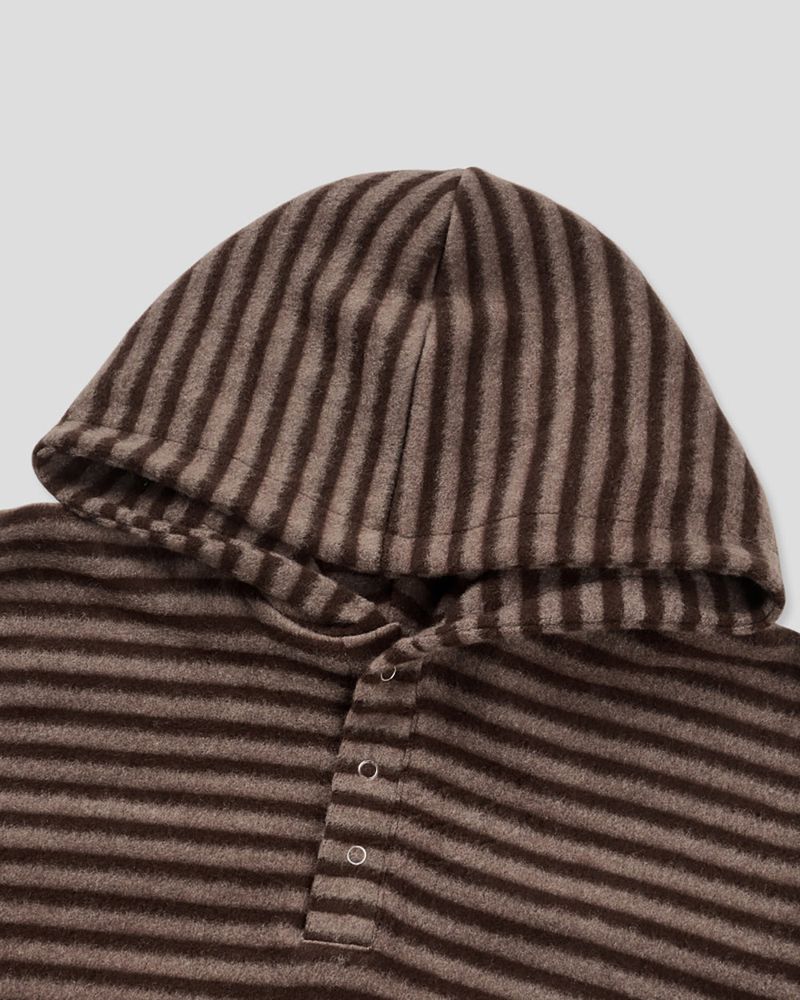 Labeni Striped Brushed Hoodie