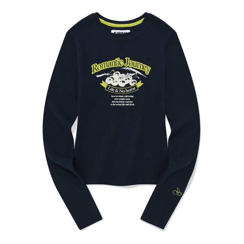 KIRSH（キルシー）の「ELBOW POINT WAFFLE LONG SLEEVE [DARK NAVY]（Tops）」