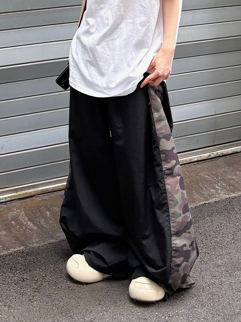waki camo wide pants