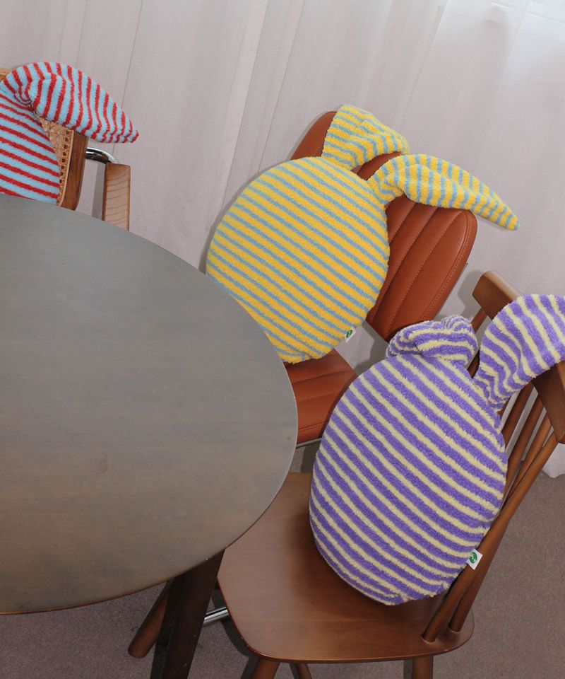 stripe rabbit ear cushion ( 3 color )