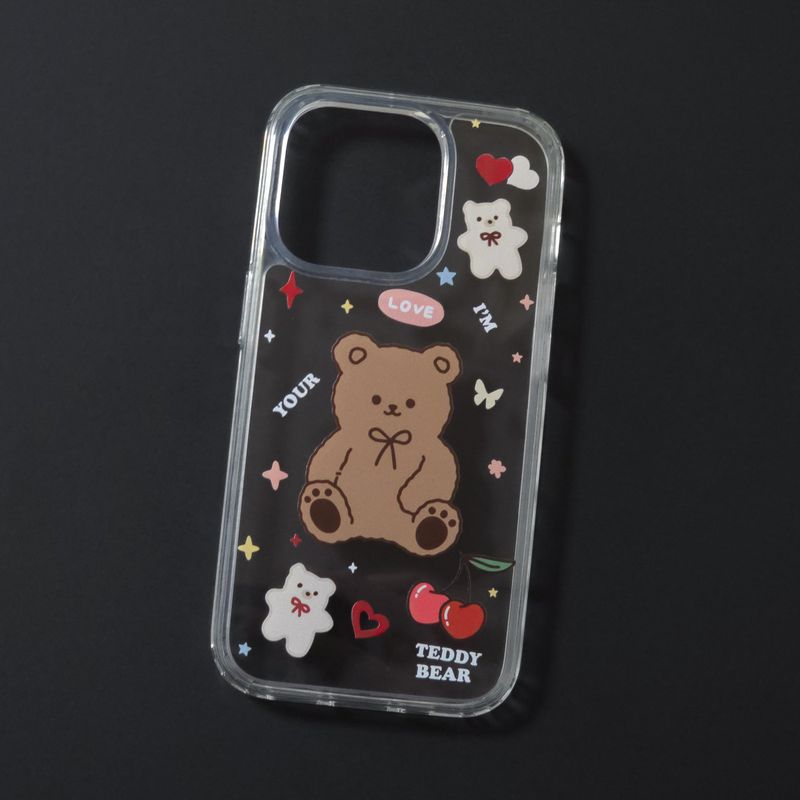 Clear Jelly Hard Phone Case - Teddy's [ iPhone,Galaxy]