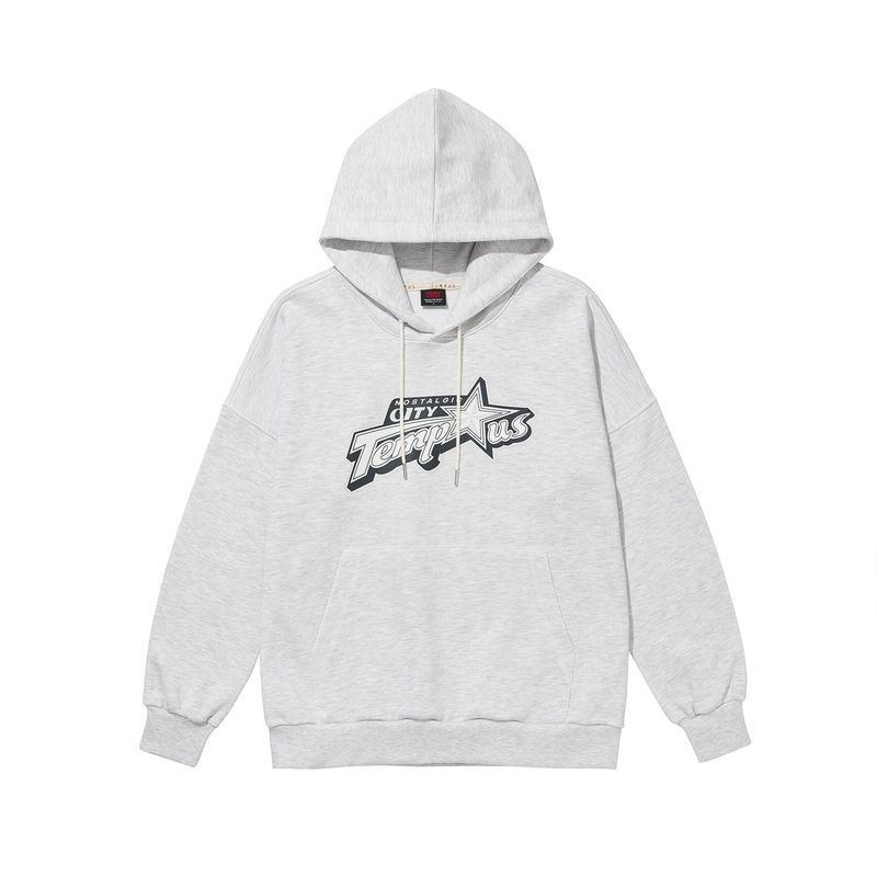 TEMPUSSTUDIO（テンプススタジオ）の「STAR LOGO HOODIE [WHITE MELANGE]（Tops）」