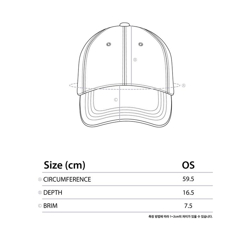BASIC LOGO WASHED CAP (NAVY)