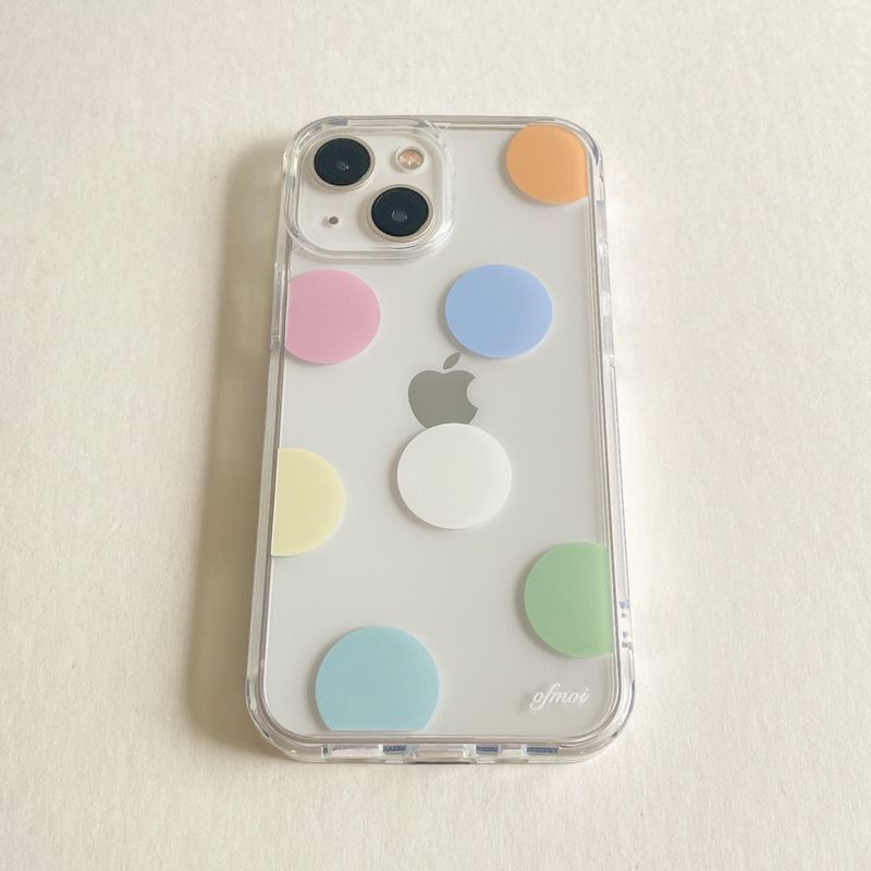 candy dot jellhard phone case