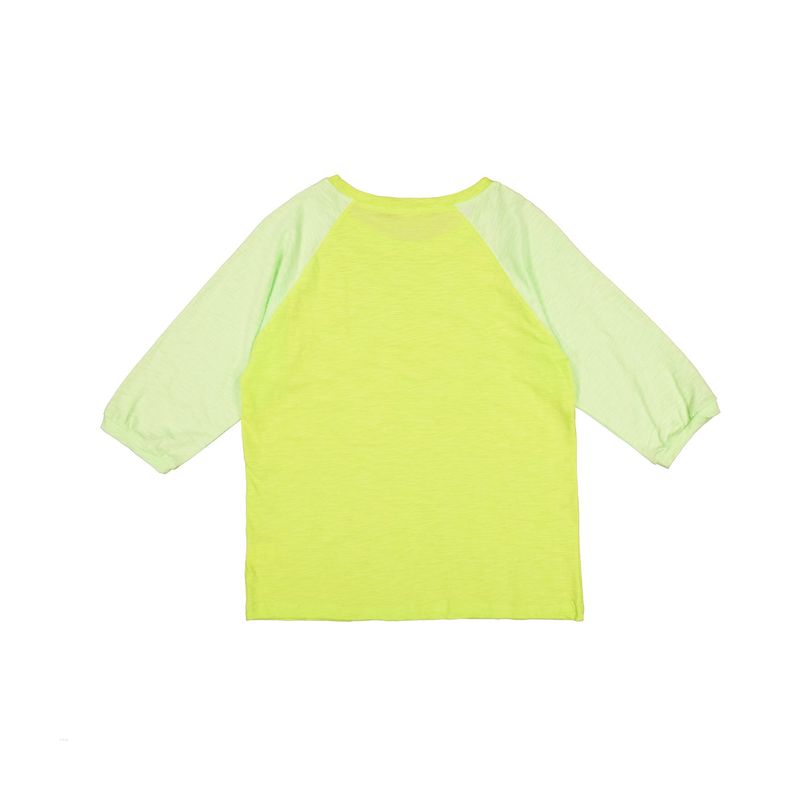 Bonnie Two Tone Slub Raglan Tee (neon/lime)