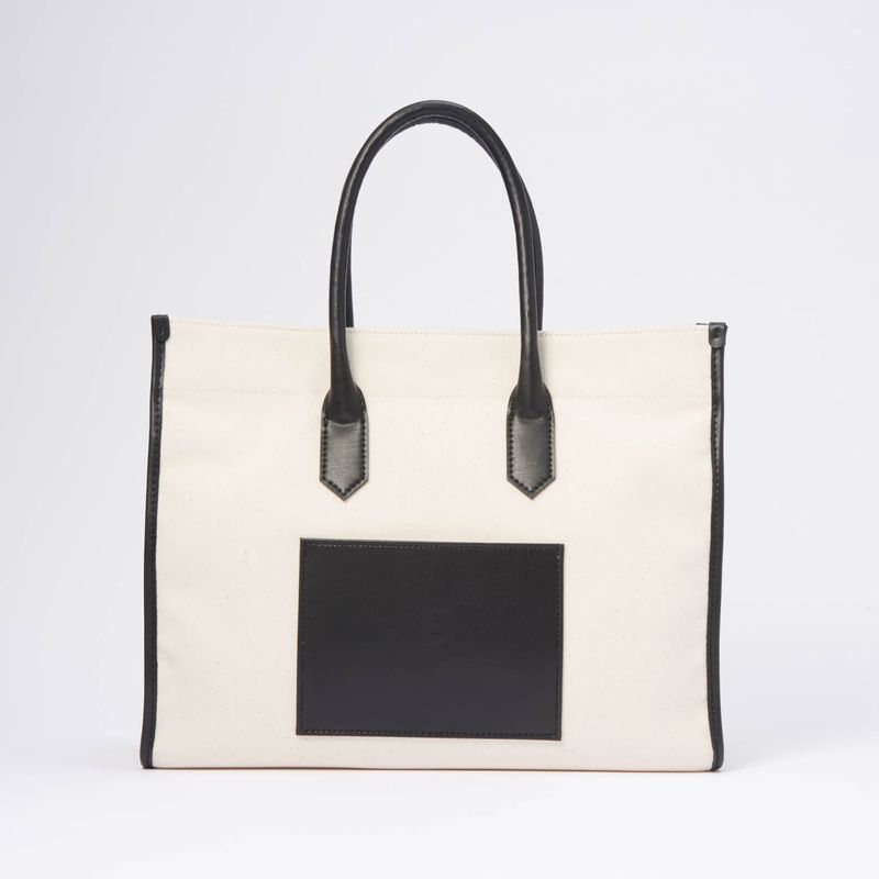 Apple Leather&OrganicCotton Tote bag
