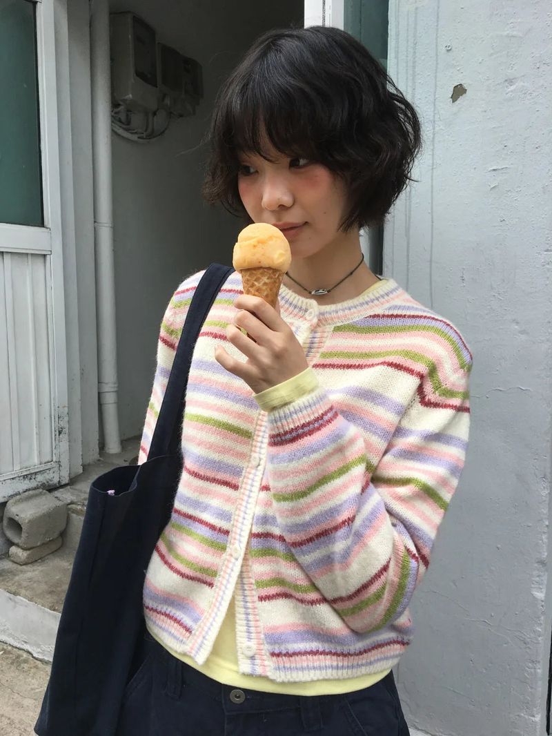 Lollipop Round Cardigan (2color)