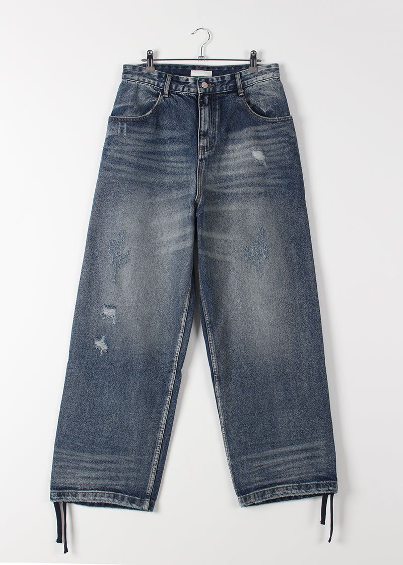 DOUBLE POCKET WIDE DENIM