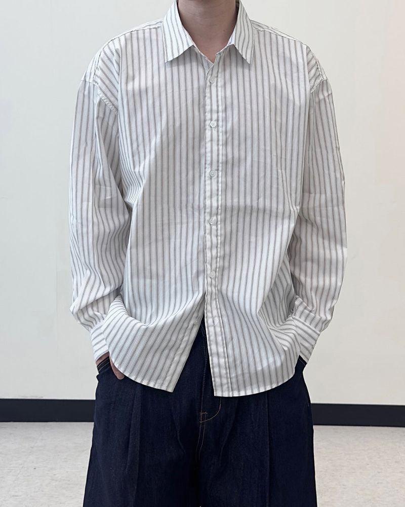 Pastel Oversized Stripe Shirt