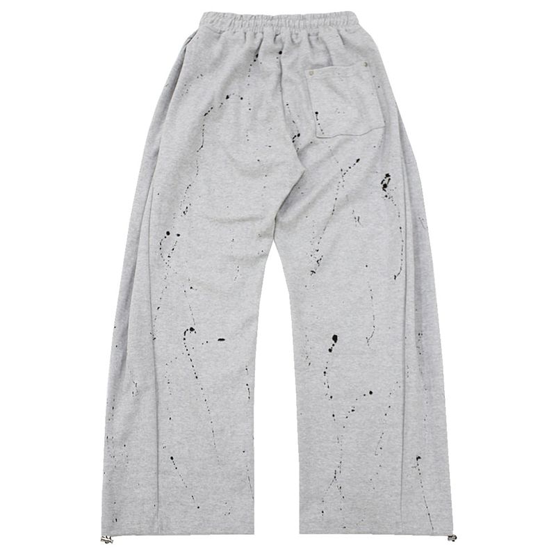 painting side tuck string sweat pants