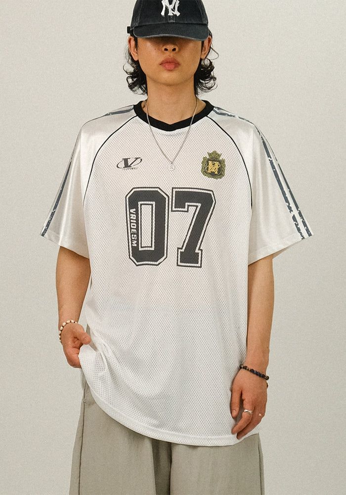 SEMIKAJI（セミカジ）の「STOP Mash Track Overfit 1/2 T（Tops）」
