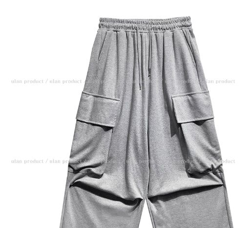 Hack Wide Big Pocket Sweat Cargo Pants