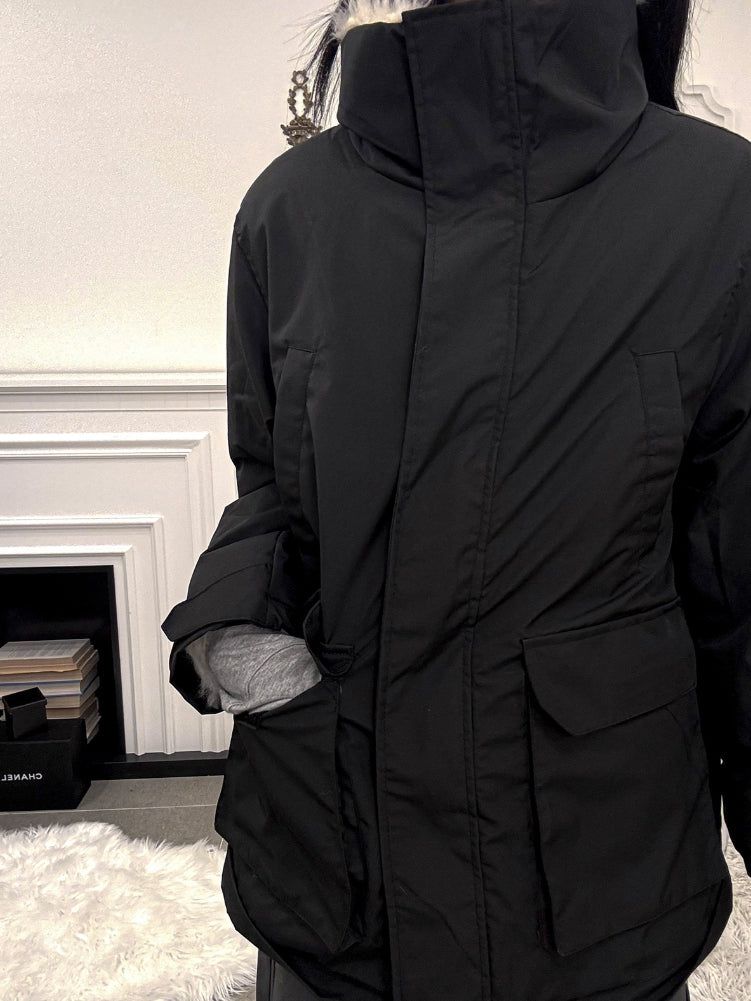 Wool stretch padding jumper