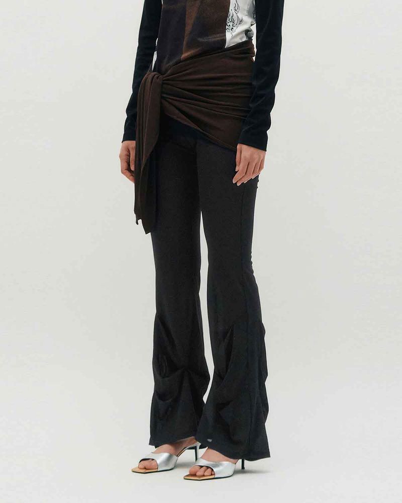 Sheer Layering Pants _ BLACK