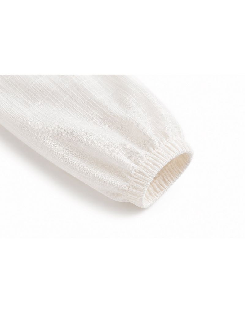 Nova Linen Sheer Summer Blouson Ivory
