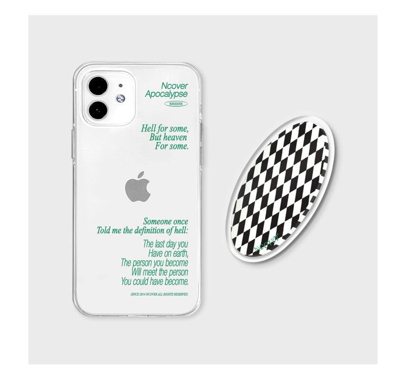 チェッカーテキストセット / CHECKER TEXT SET-GREEN(JELLY)