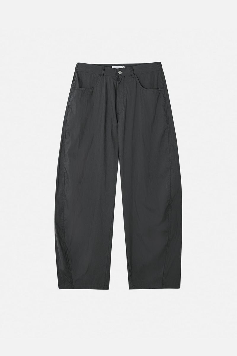 Brit light curved wide pants
