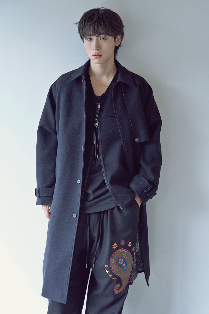 PURE-WOOL 90 BALMACAAN COAT (Black)