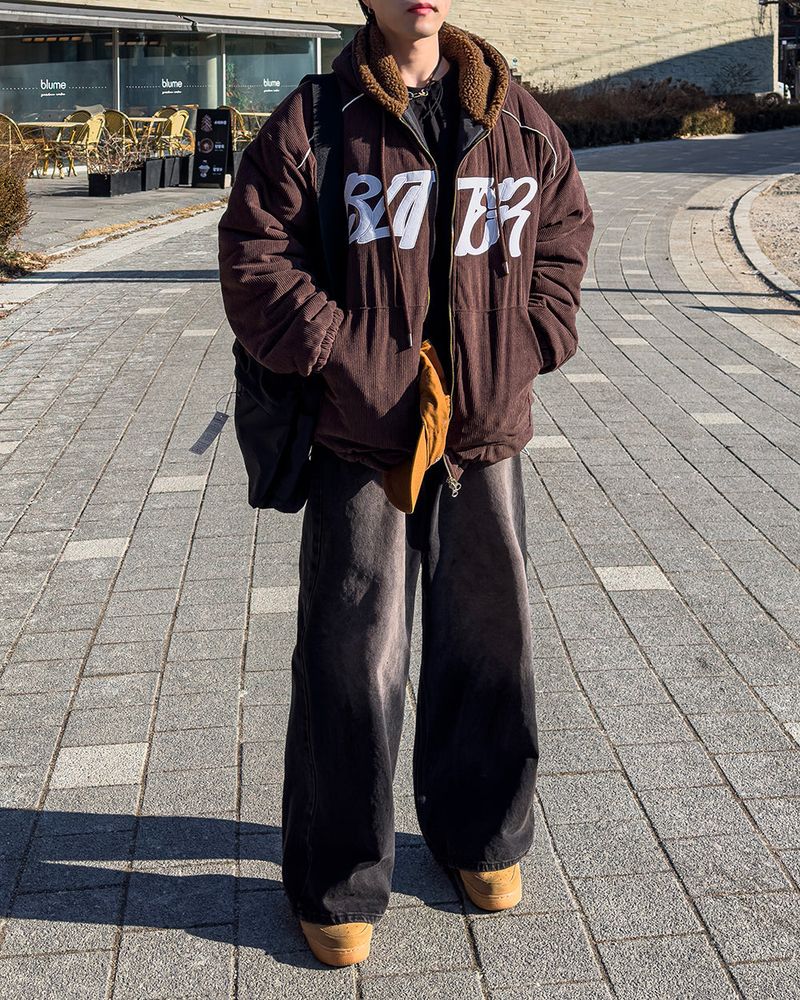 Izek Corduroy Padded Jacket 2C