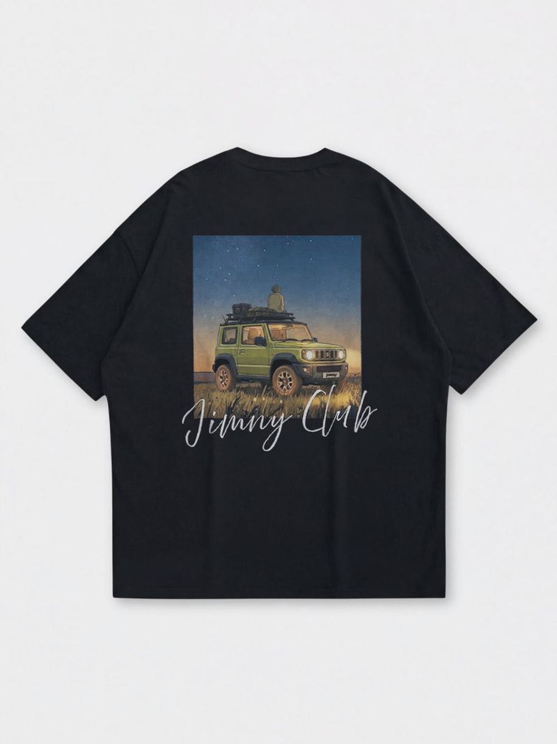 ジムニー クラブ オーバーサイズ プリント ティー
