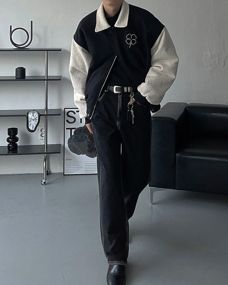OWN Clover Buckle Coloring Varsity Jumper