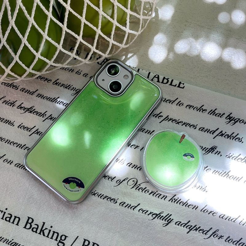 [MADE][Epoxy Silver Bumper Case] Aori Apple Case