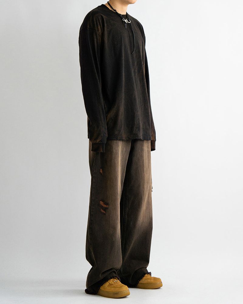 Vintage brown denim pants