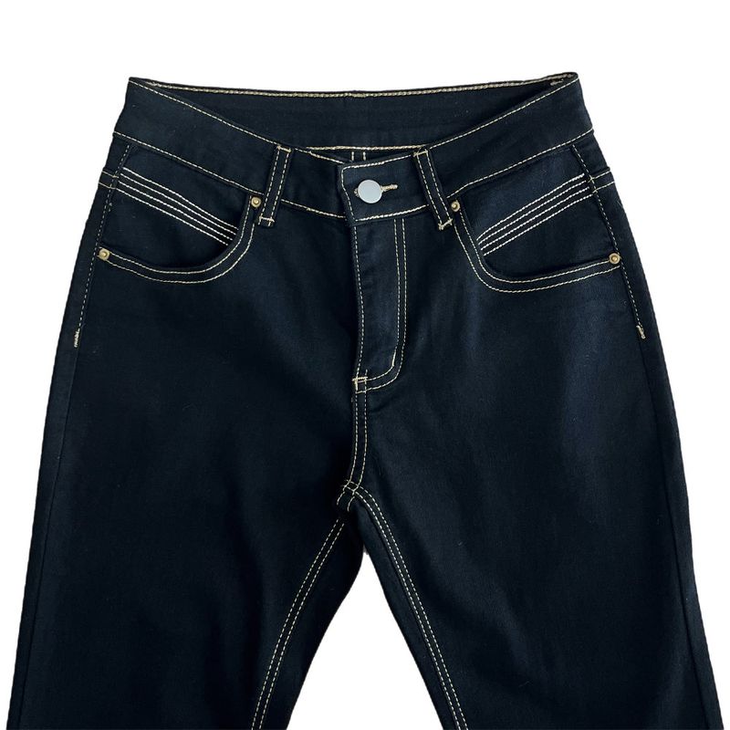 Pilot Line Yellow Stitch Low-rise Bootcut Pants