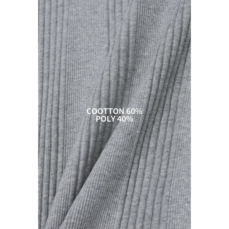High ribbed henry neck half sleeves(Ivory)