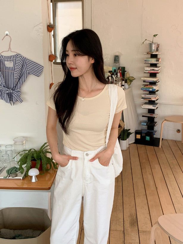 Simple & Basic Short Sleeve T-Shirt (9color)