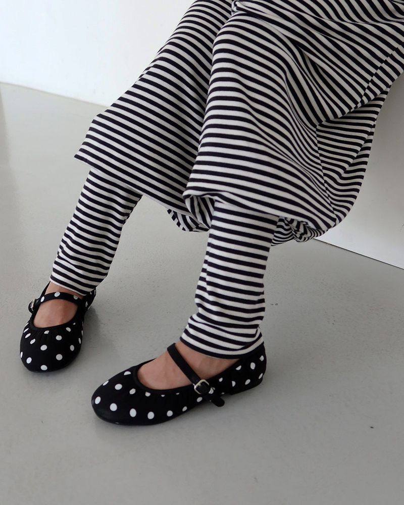 Stripe warmer harem jogger pants