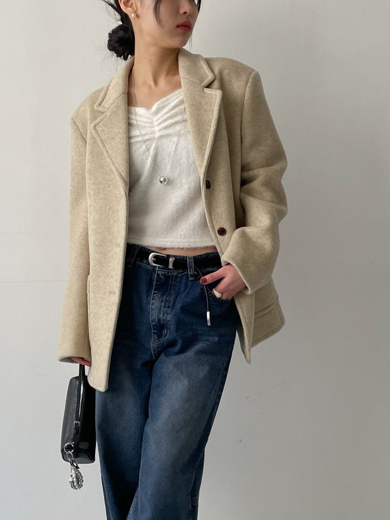 Jake Balloon Fit Wide Denim Pants