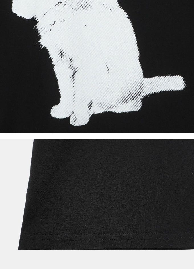 3 Cat Overfit T-Shirt
