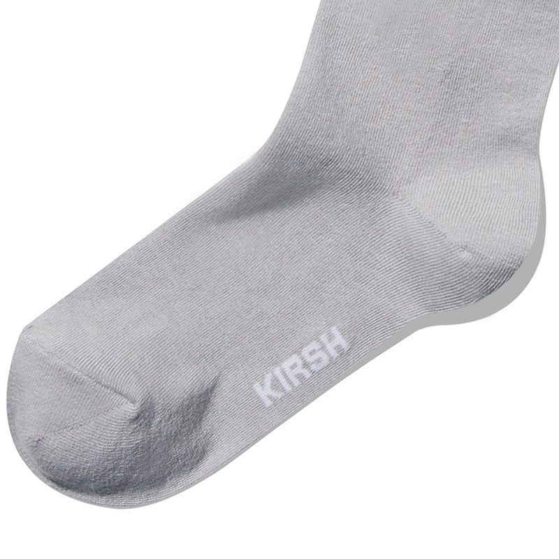 CHERRY LOGO KNEE SOCKS [LIGHT GRAY]